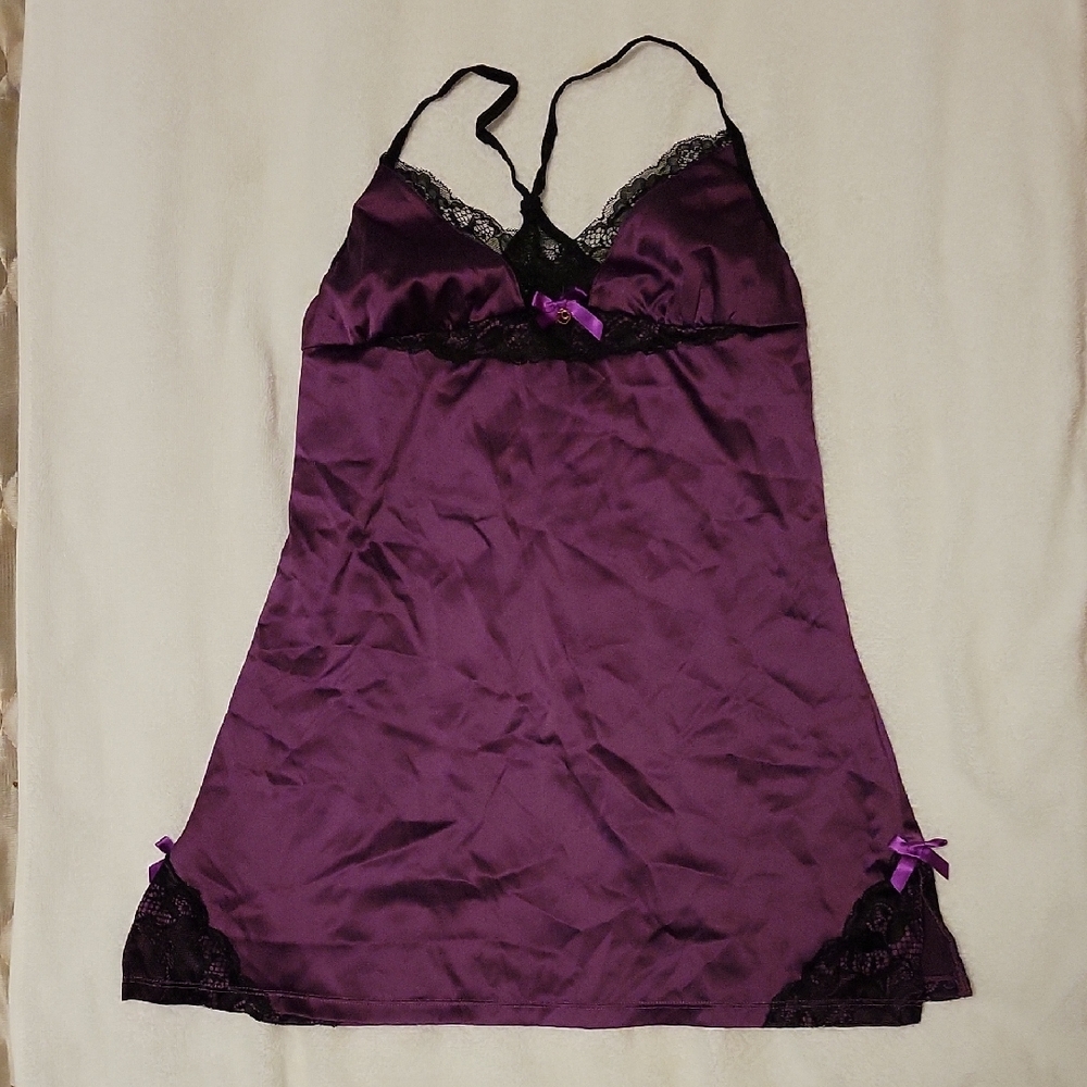 Luxurious Plum Lace Chemise